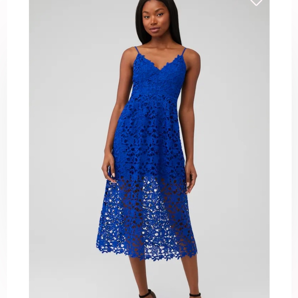 ASTR Lace A Line Midi Dress
